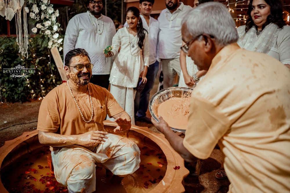 Photo From Priyanka & Shashikiran | Haldi Ceremony Photography - By Destiny Tales