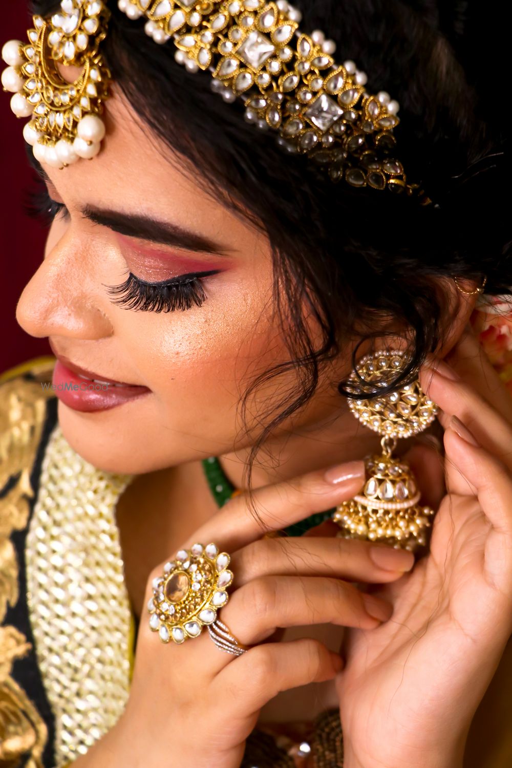 Photo From Sana Engagement Look - By Ruchika Das Makeover