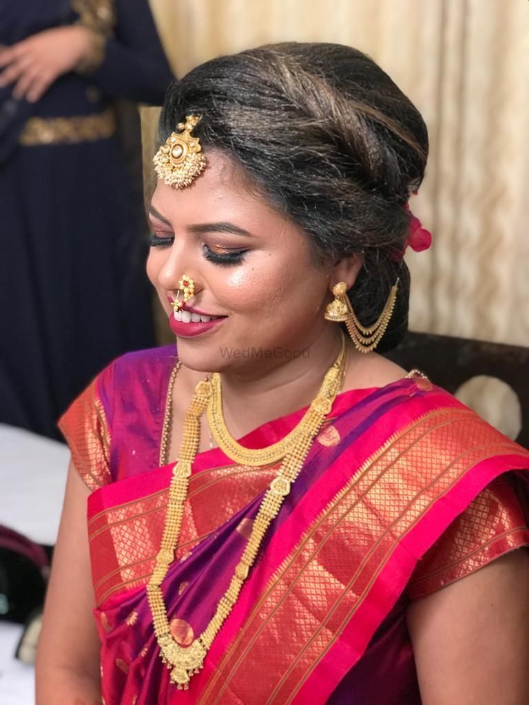 Photo From maharashtrian engagement bride - By Rupa and Krupa Bridal Makeup Artist