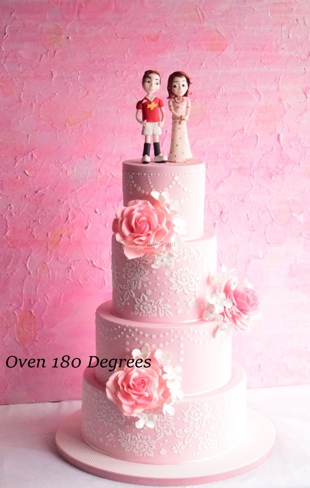 Photo From Pink Wedding Cake - By Oven 180 Degrees