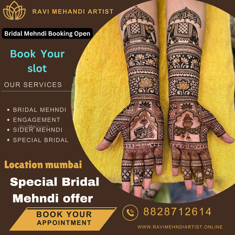 Photo From Bridal mehndi Designs - By Ravi Mehandi Artist