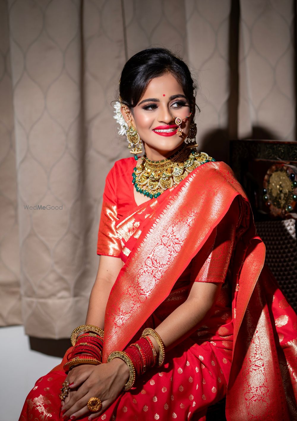 Photo From Bride in Red saree - By Nupur Makeup Artist