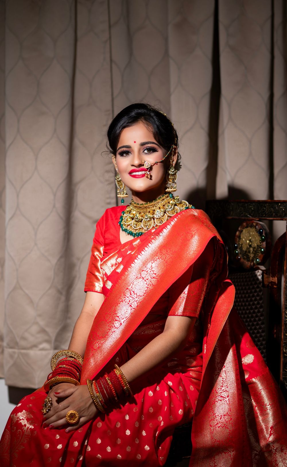 Photo From Bride in Red saree - By Nupur Makeup Artist