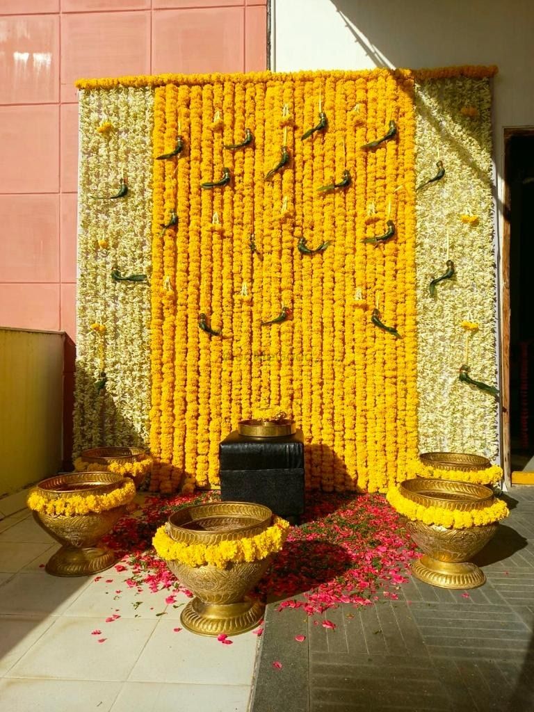 Photo From Haldi images - By Blossoms Flower Decorations