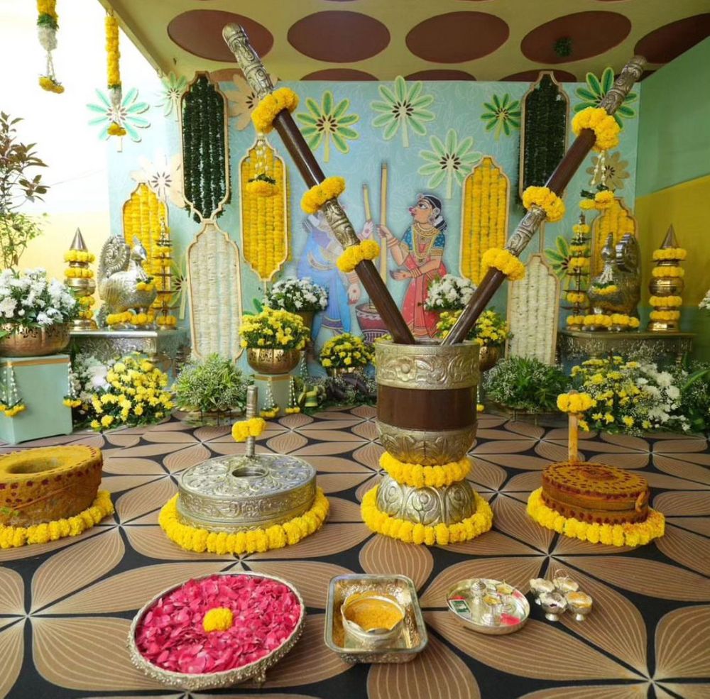 Photo From Haldi images - By Blossoms Flower Decorations