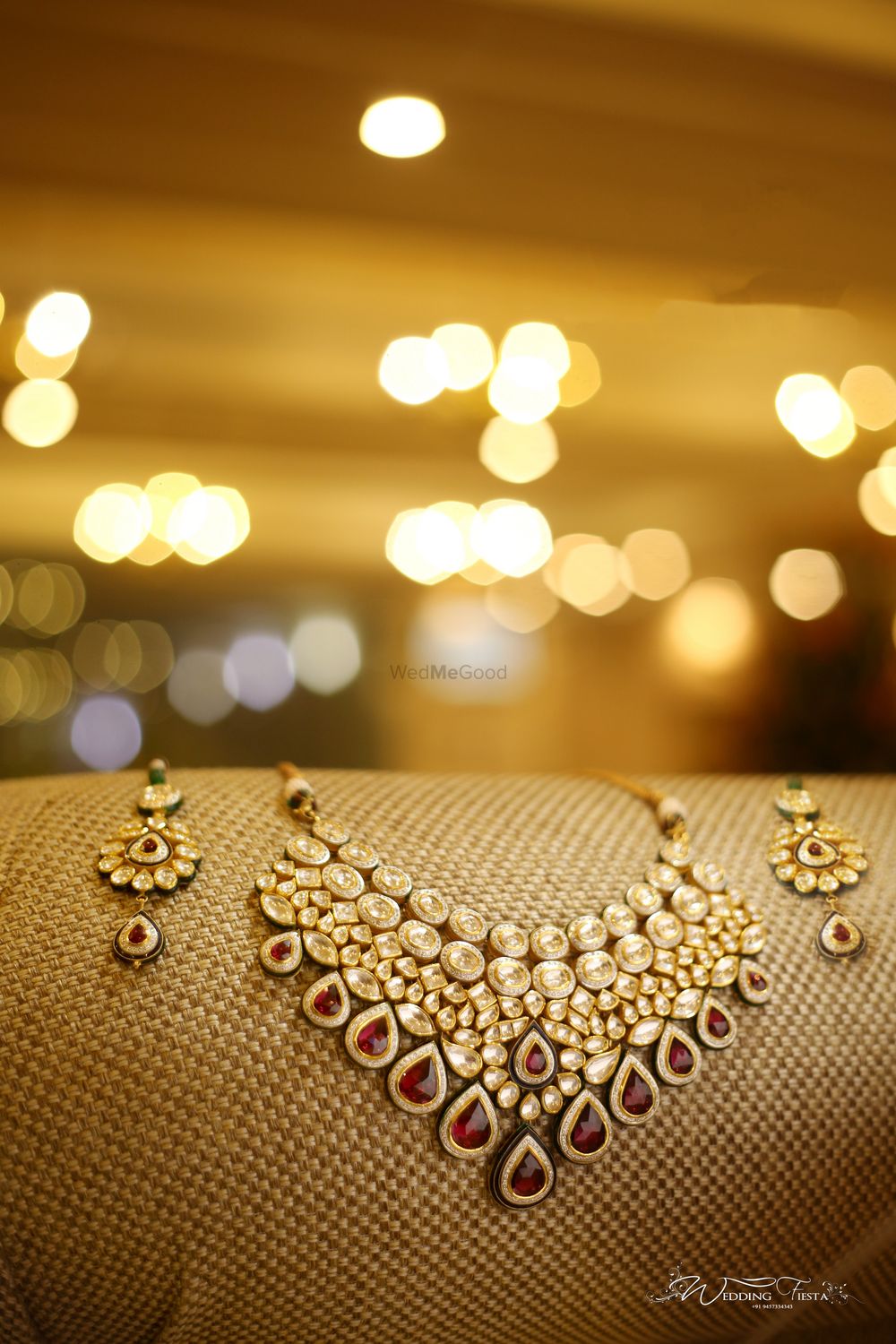 Photo of Bridal jewellery set with rubies