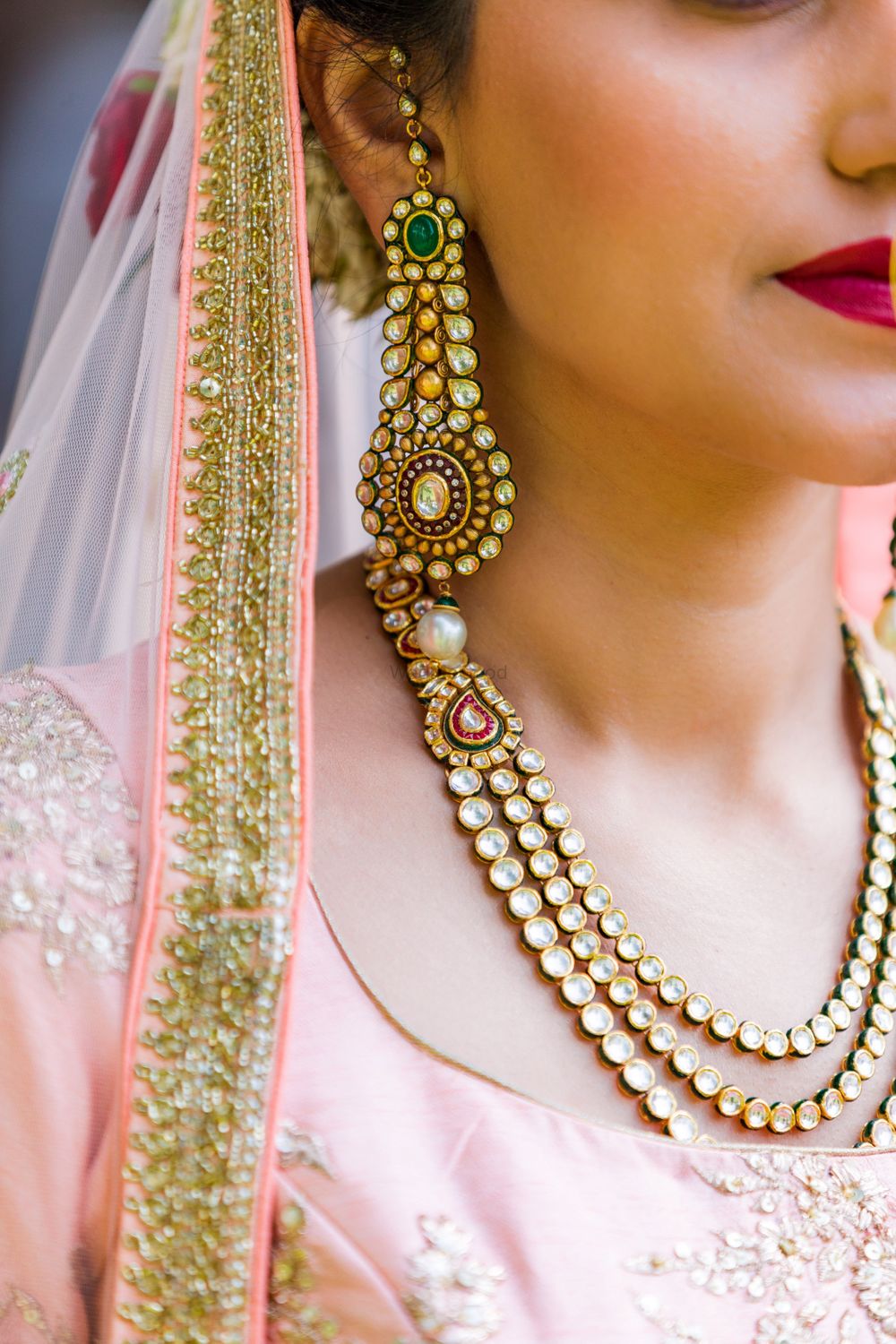 Photo of Kundan bridal jewellery simple
