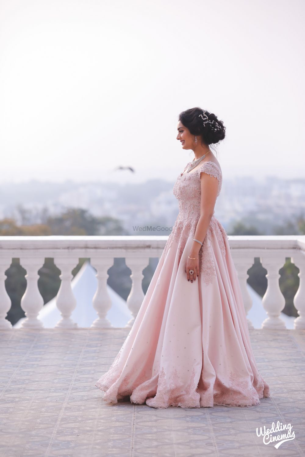 Photo of Engagement gown in light pink
