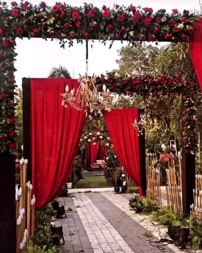 Photo From WEDDING ANNIVERSARY  RED AND BLACK THEMES - By Golden Moment Decor