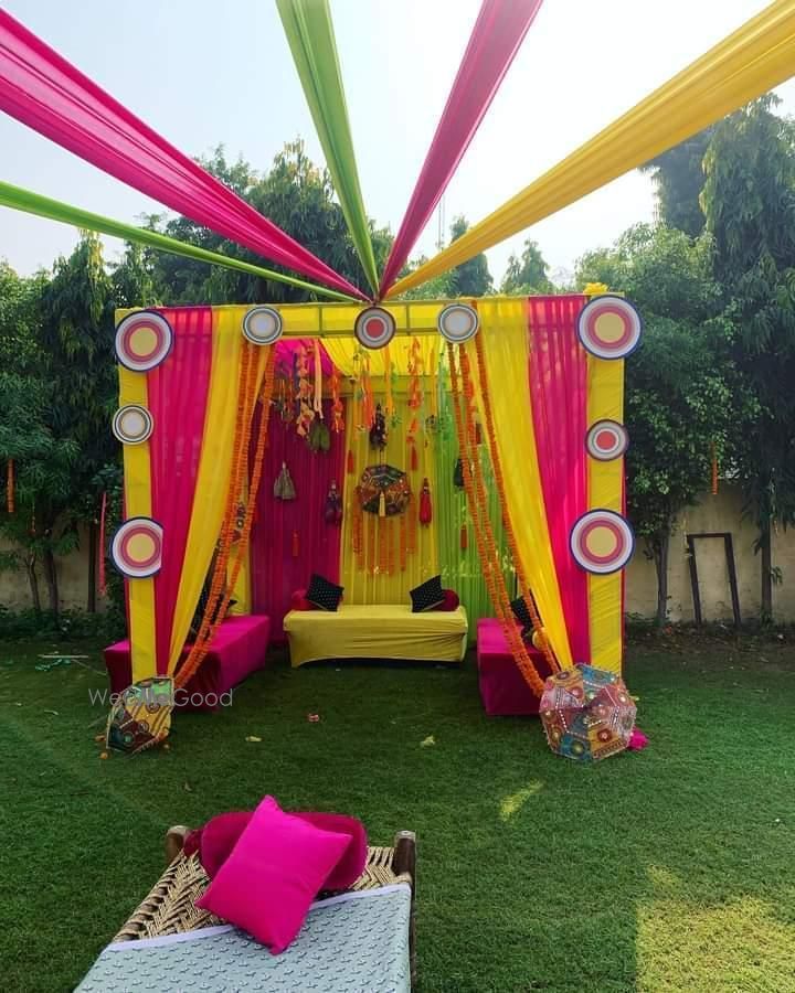 Photo From haldi ceremony decoration - By Vishal Bhola Flower and Decoration