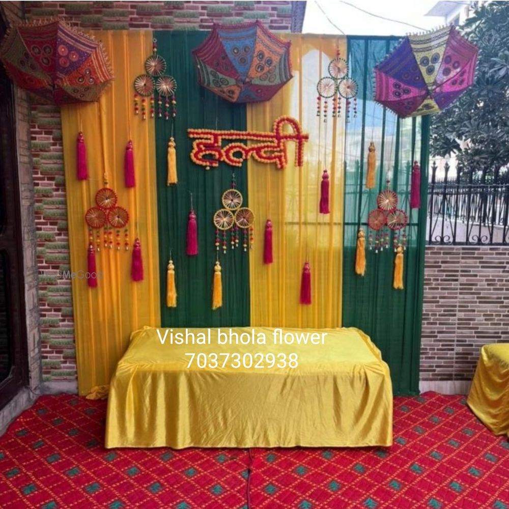 Photo From haldi ceremony decoration - By Vishal Bhola Flower and Decoration