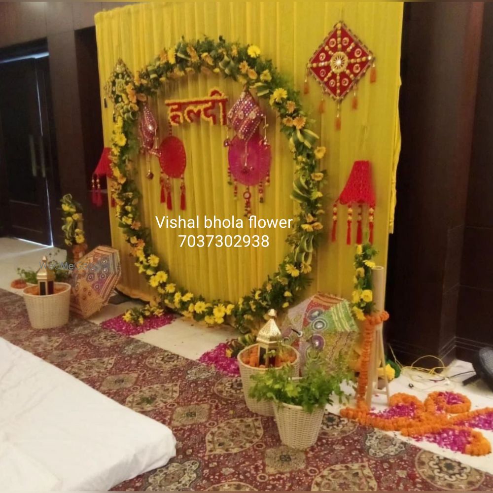 Photo From haldi ceremony decoration - By Vishal Bhola Flower and Decoration