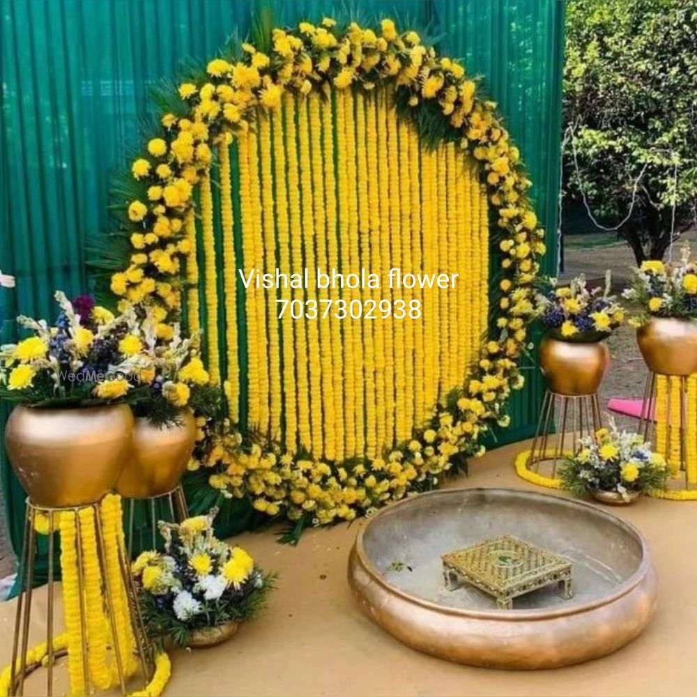 Photo From haldi ceremony decoration - By Vishal Bhola Flower and Decoration