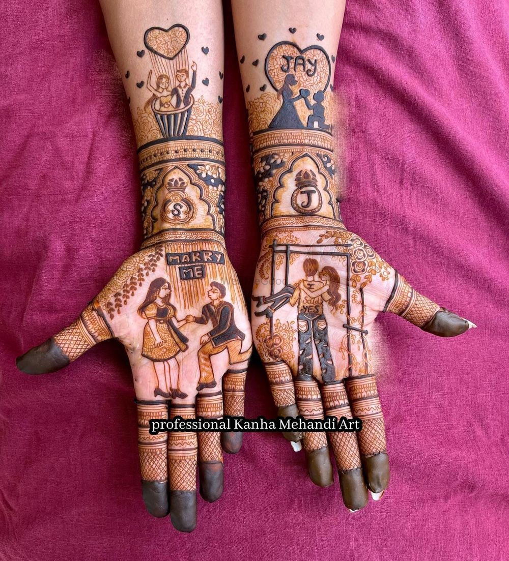 Photo From Bridal special engagement design - By Professional Kanha Mehandi Art