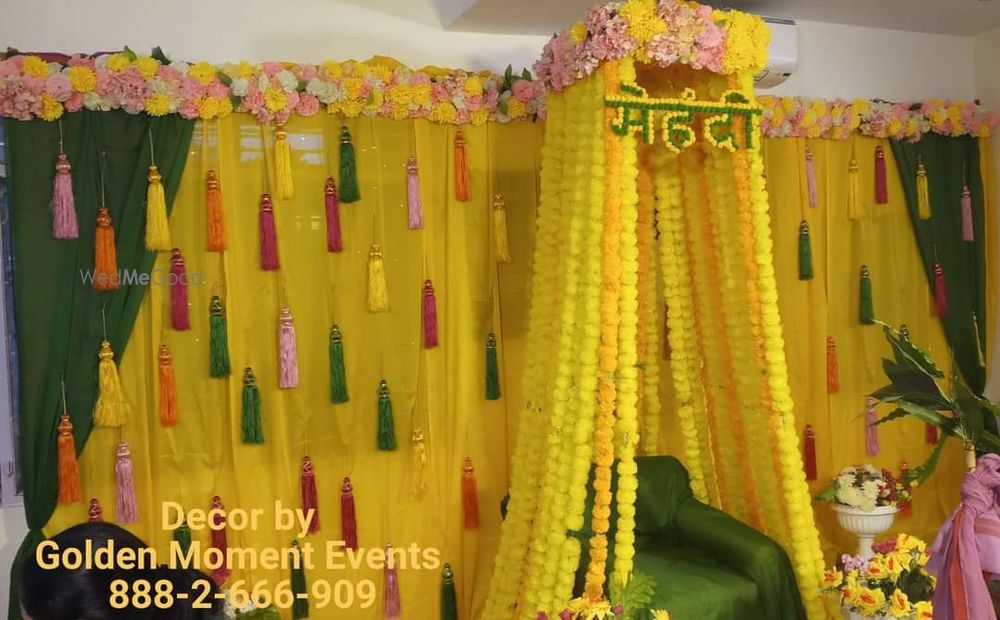 Photo From HALDI MEHNDI MAYURI MATHURIA vasant kun nivideta kunj k31 delhi on 22 November 2024 - By Golden Moment Decor