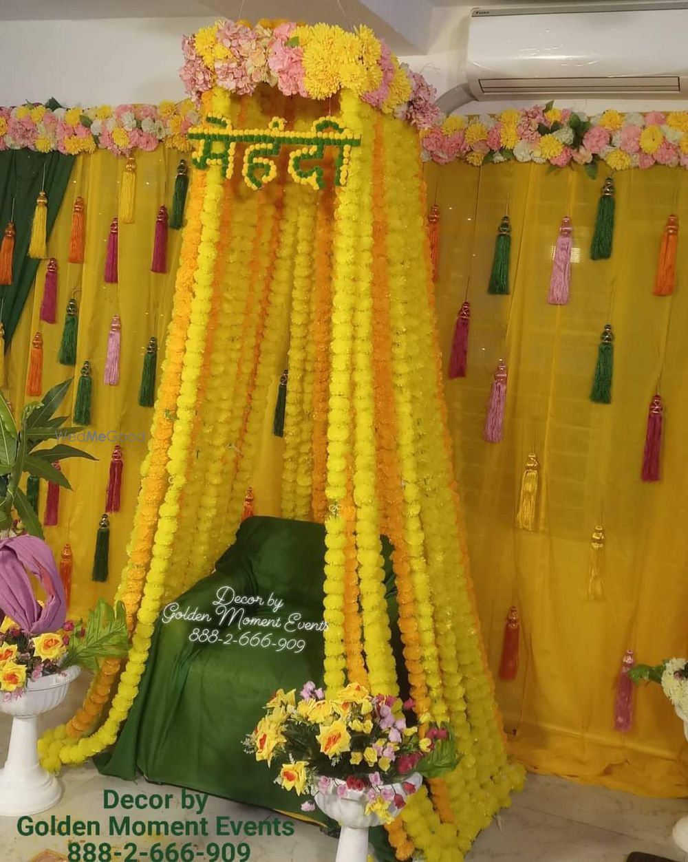 Photo From HALDI MEHNDI MAYURI MATHURIA vasant kun nivideta kunj k31 delhi on 22 November 2024 - By Golden Moment Decor