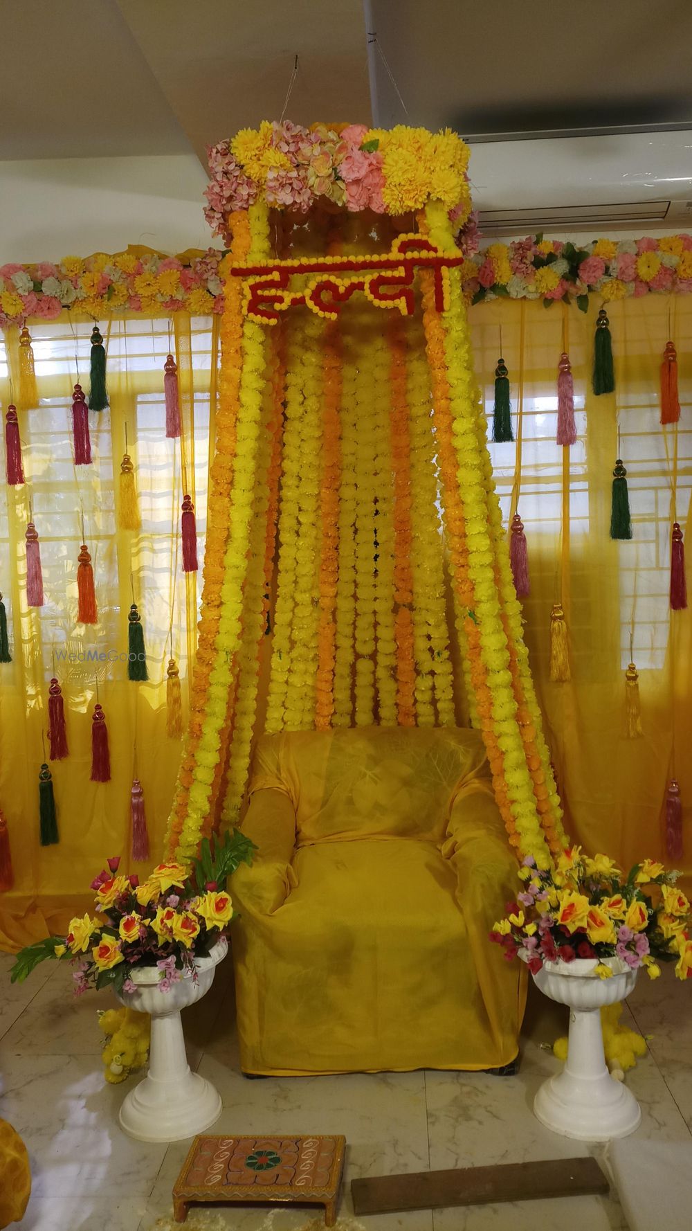 Photo From HALDI MEHNDI MAYURI MATHURIA vasant kun nivideta kunj k31 delhi on 22 November 2024 - By Golden Moment Decor