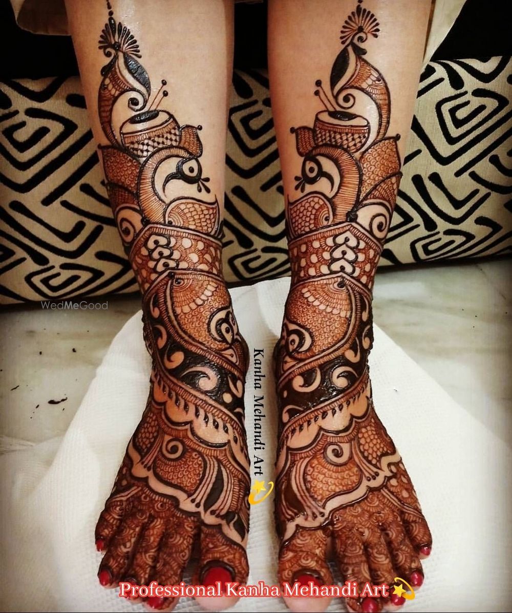 Photo From Bridal Leg special Disign - By Professional Kanha Mehandi Art