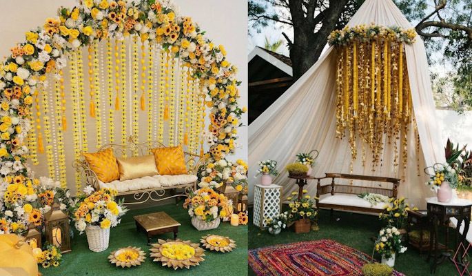 Photo From HALDI DECORATION - By SK Events and Caterers