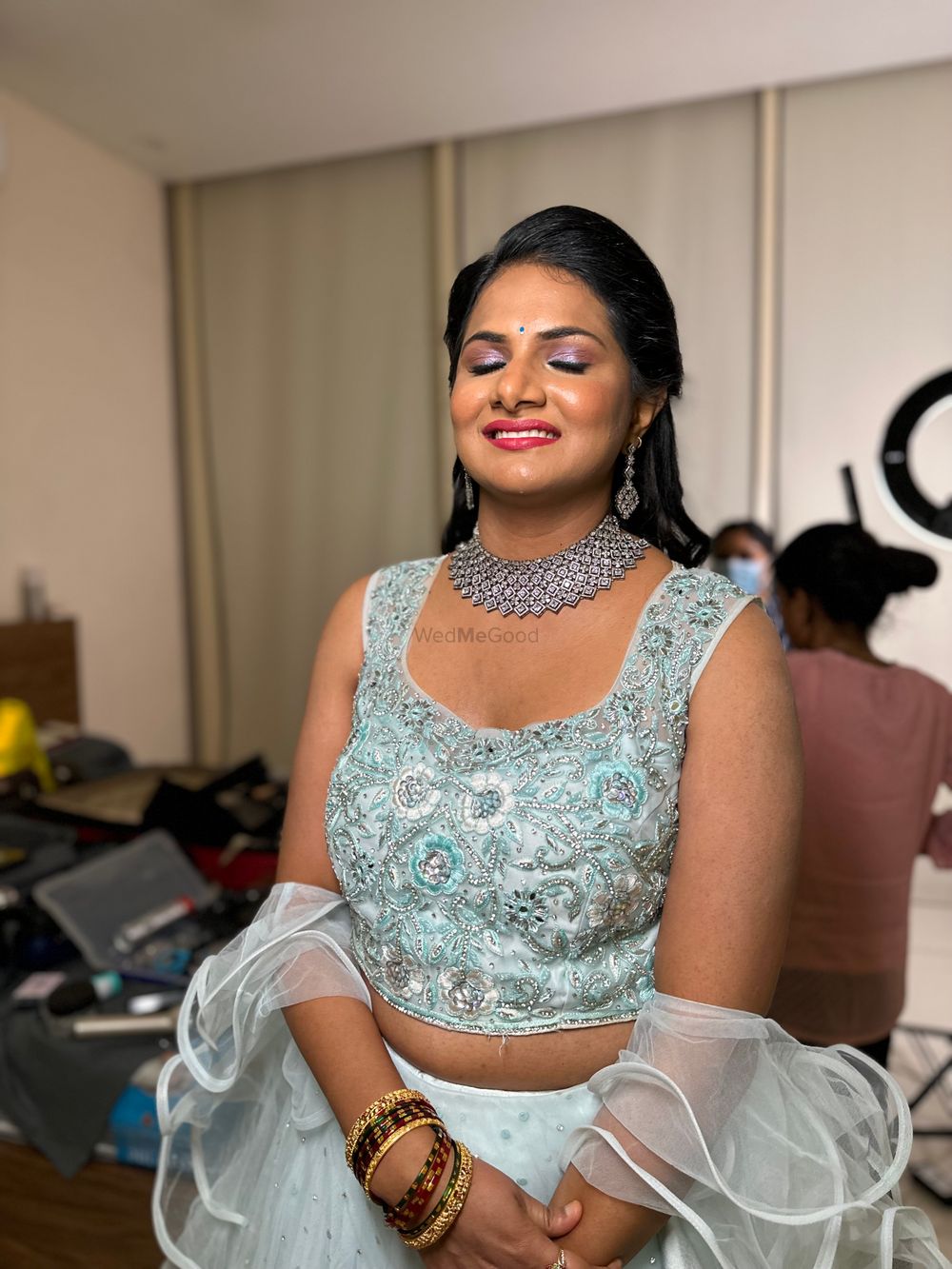 Photo From Shivapriya’s Sangeet Look - By Makeup Artist Santoshi