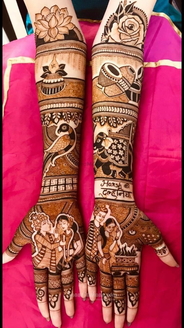 Photo From portrait mehndi designs - By Raj Mehandi Artist