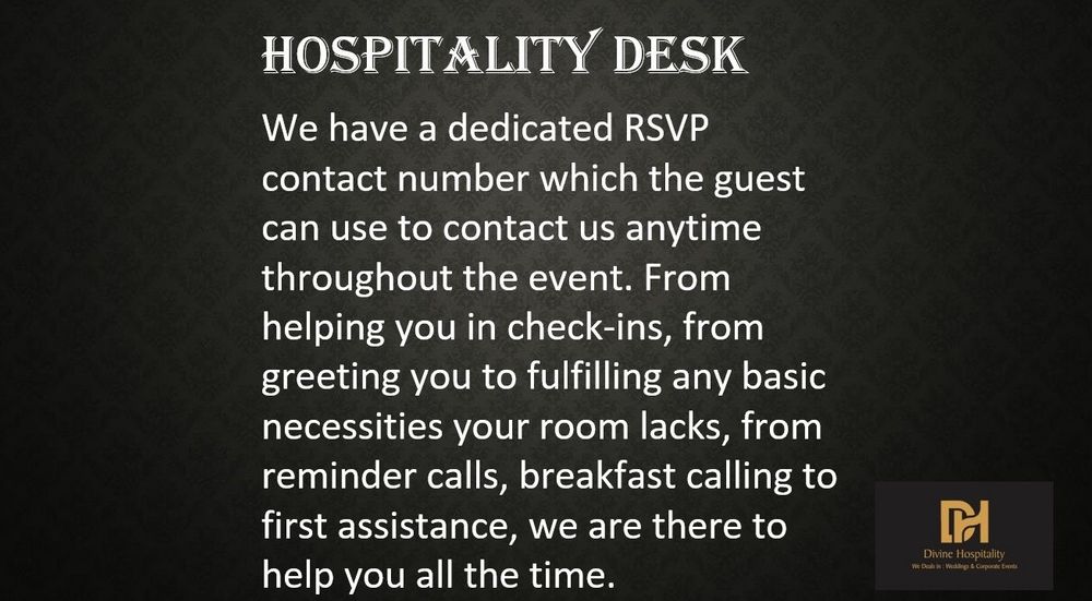 Photo From Hospitality Details - By Divine Hospitality