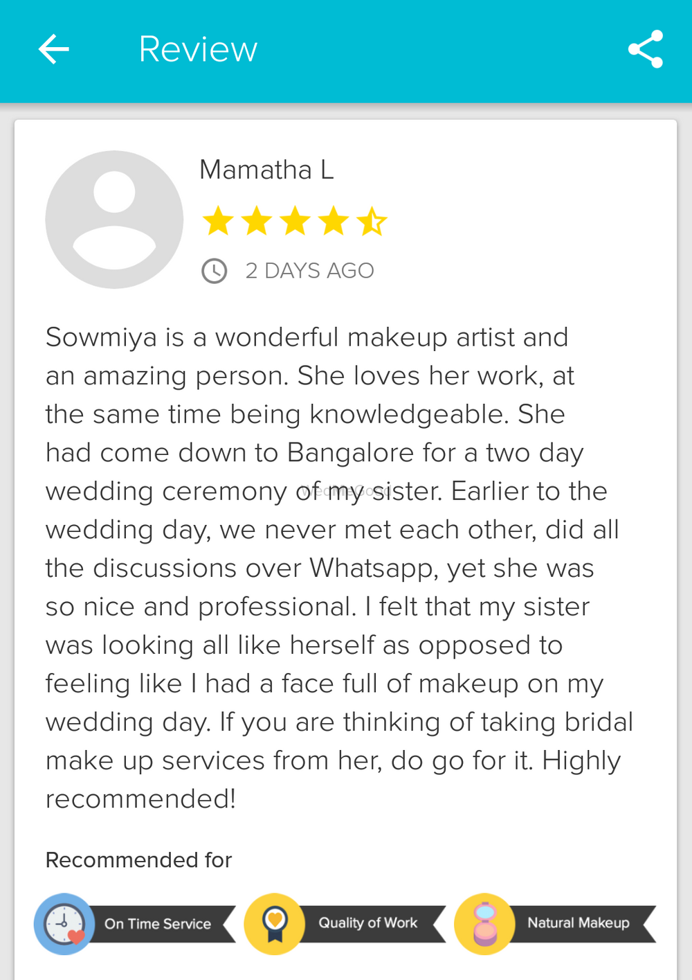 Photo From My client reviews - By Makeup by Sowmiya