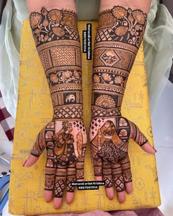 Photo From bridal mehandi hands design - By Mehendi Artist Krishna