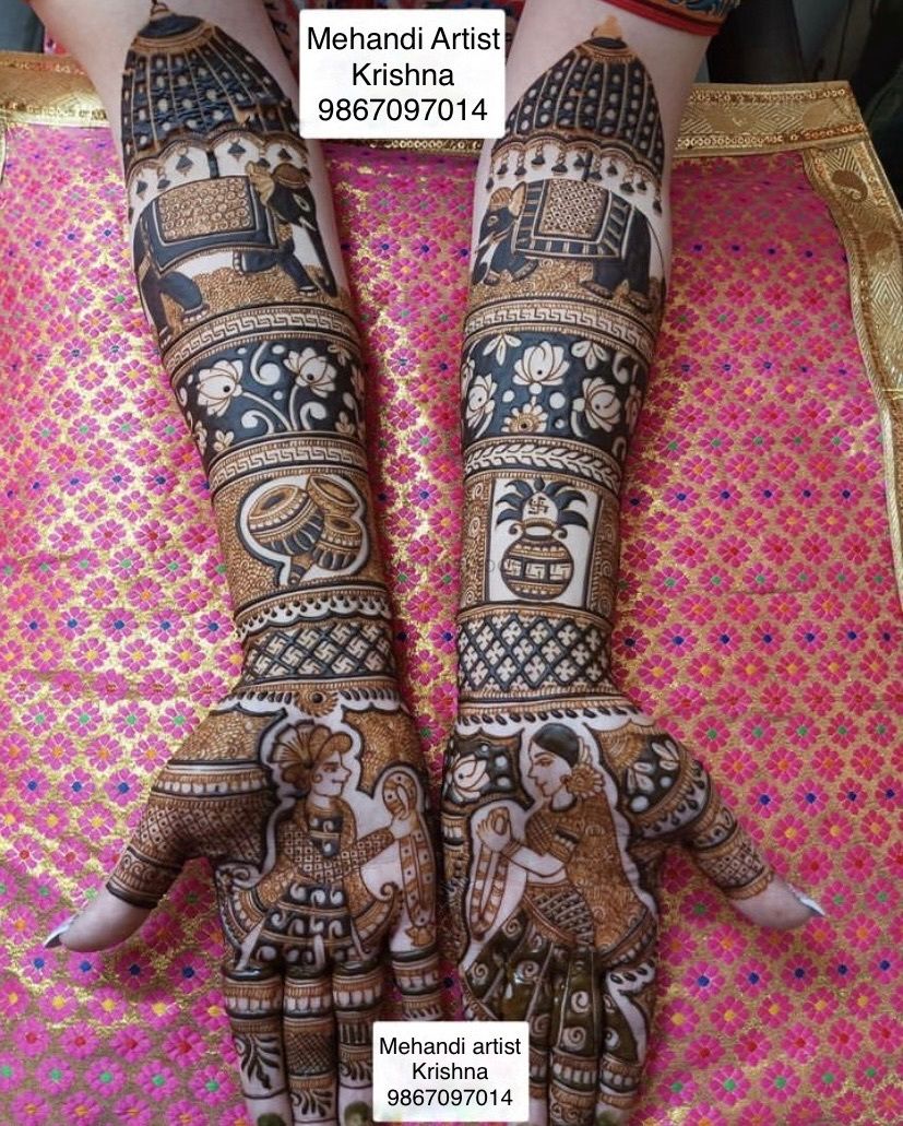 Photo From bridal mehandi hands design - By Mehendi Artist Krishna