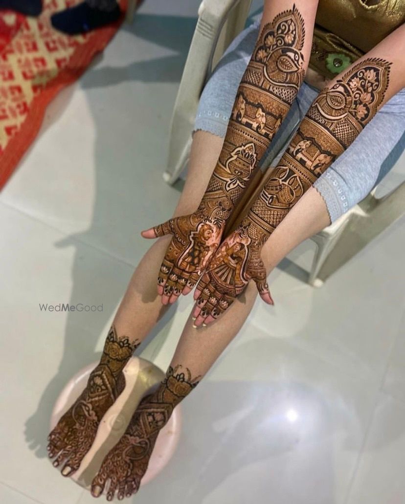 Photo From bridal mehandi hands design - By Mehendi Artist Krishna