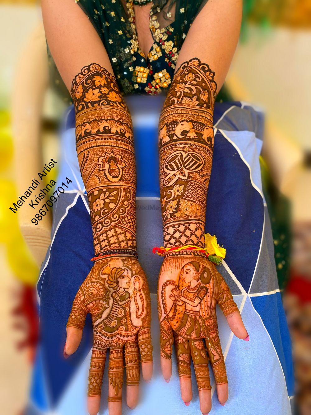 Photo From bridal mehandi hands design - By Mehendi Artist Krishna