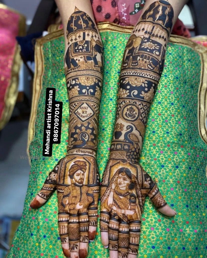 Photo From bridal mehandi hands design - By Mehendi Artist Krishna