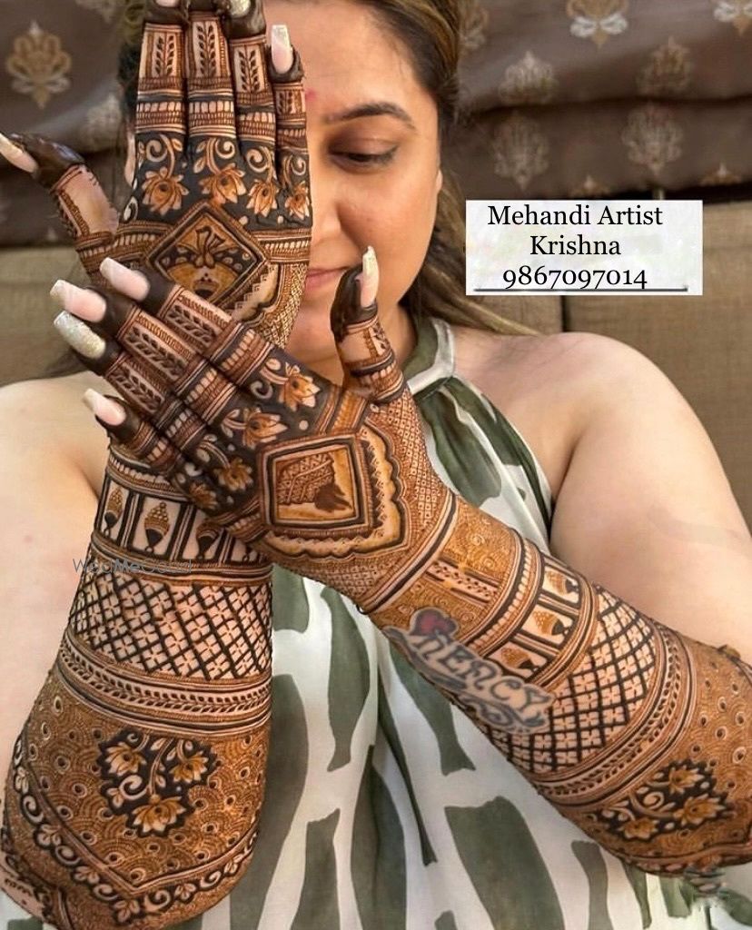 Photo From bridal mehandi hands design - By Mehendi Artist Krishna