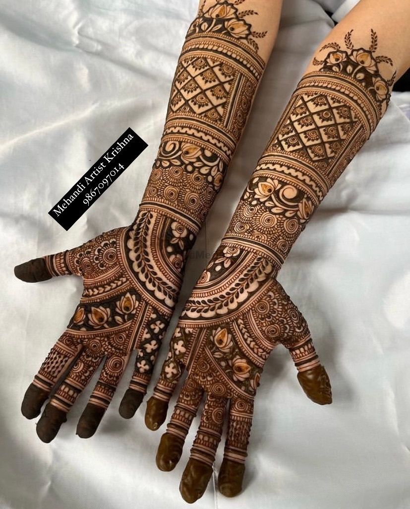 Photo From bridal mehandi hands design - By Mehendi Artist Krishna