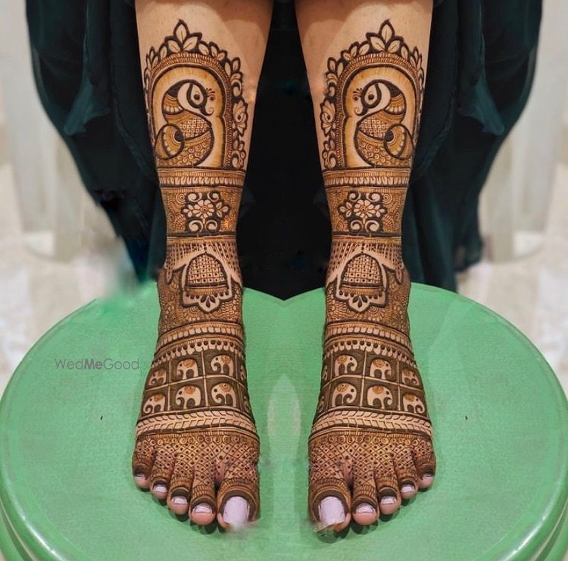 Photo From bridal mehandi legs design  - By Mehendi Artist Krishna