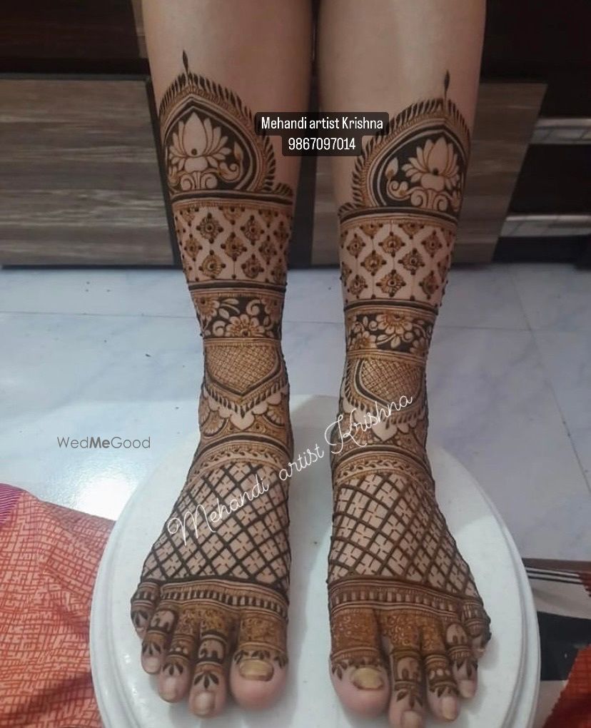 Photo From bridal mehandi legs design  - By Mehendi Artist Krishna