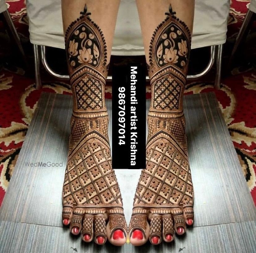 Photo From bridal mehandi legs design  - By Mehendi Artist Krishna