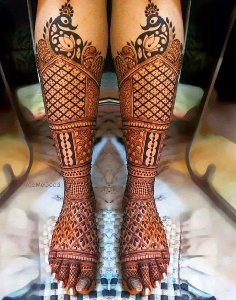 Photo From bridal mehandi legs design  - By Mehendi Artist Krishna