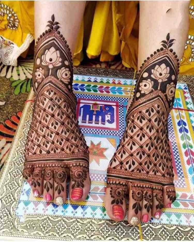Photo From bridal mehandi legs design  - By Mehendi Artist Krishna