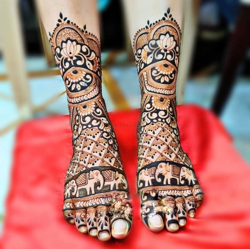 Photo From bridal mehandi legs design  - By Mehendi Artist Krishna