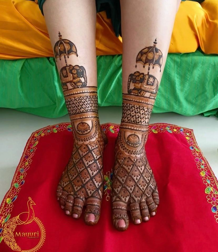 Photo From bridal mehandi legs design  - By Mehendi Artist Krishna