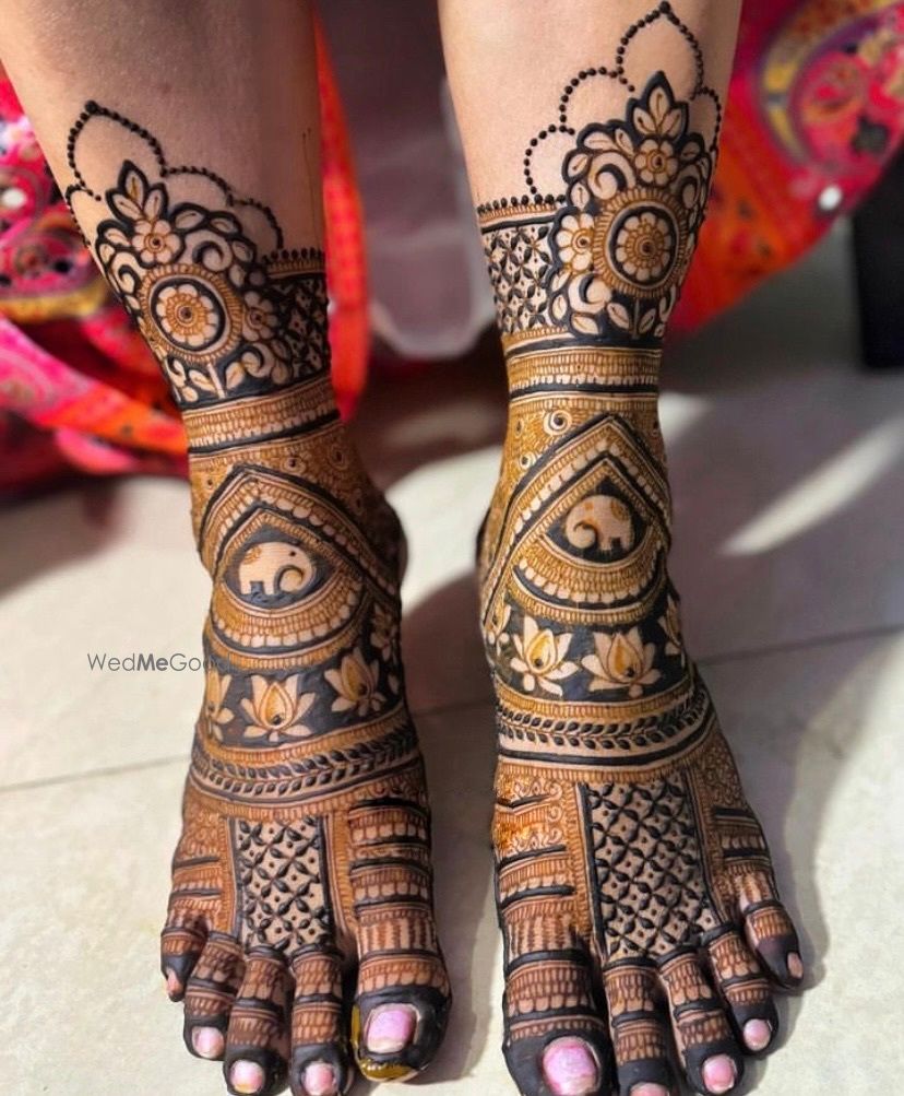 Photo From bridal mehandi legs design  - By Mehendi Artist Krishna