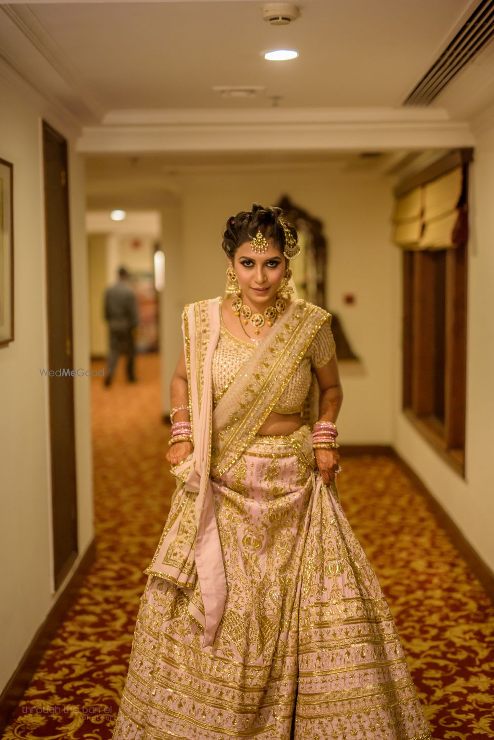 Photo of pastel bridal lehenga