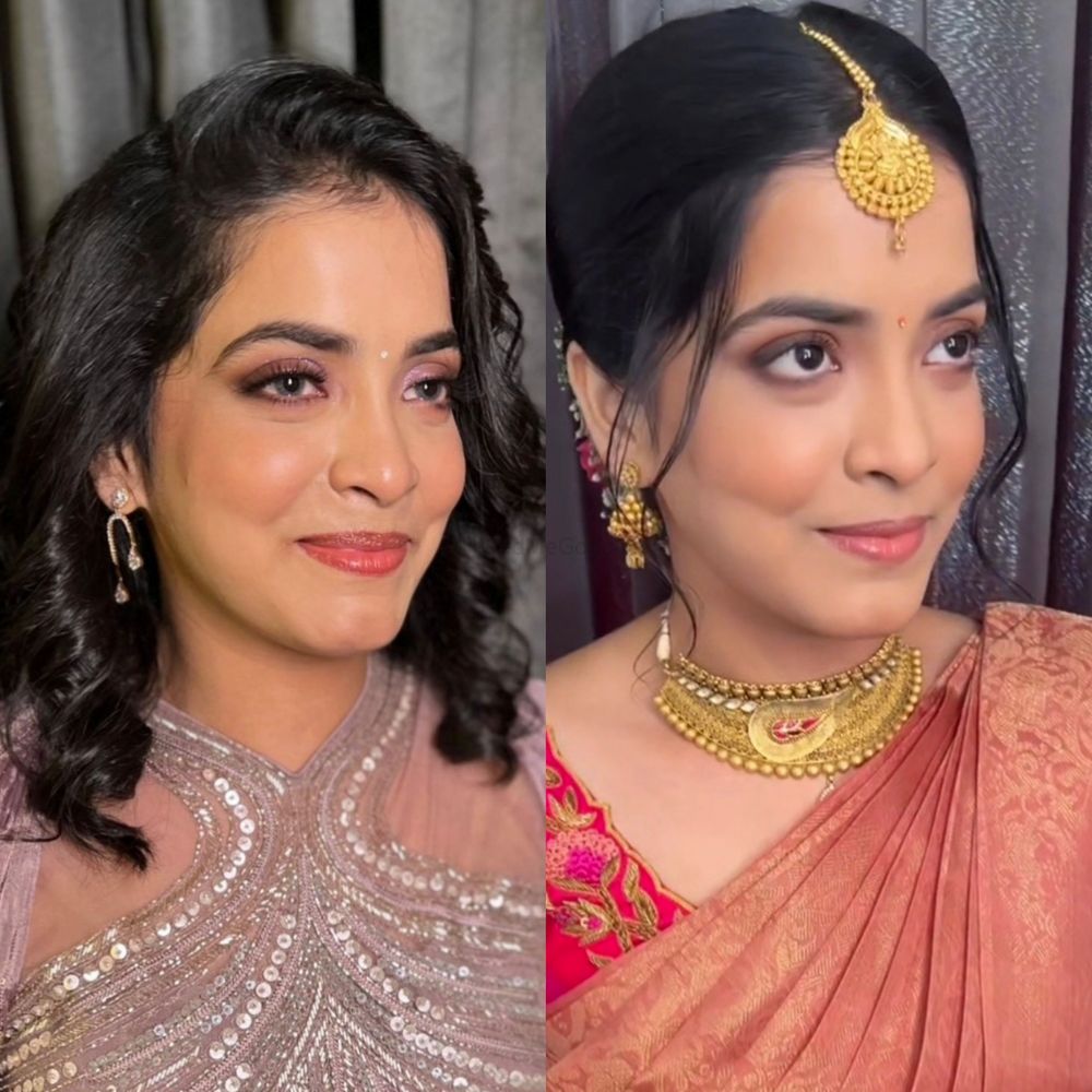 Photo From one bride in different looks - By Makeover by Sahana Shetty