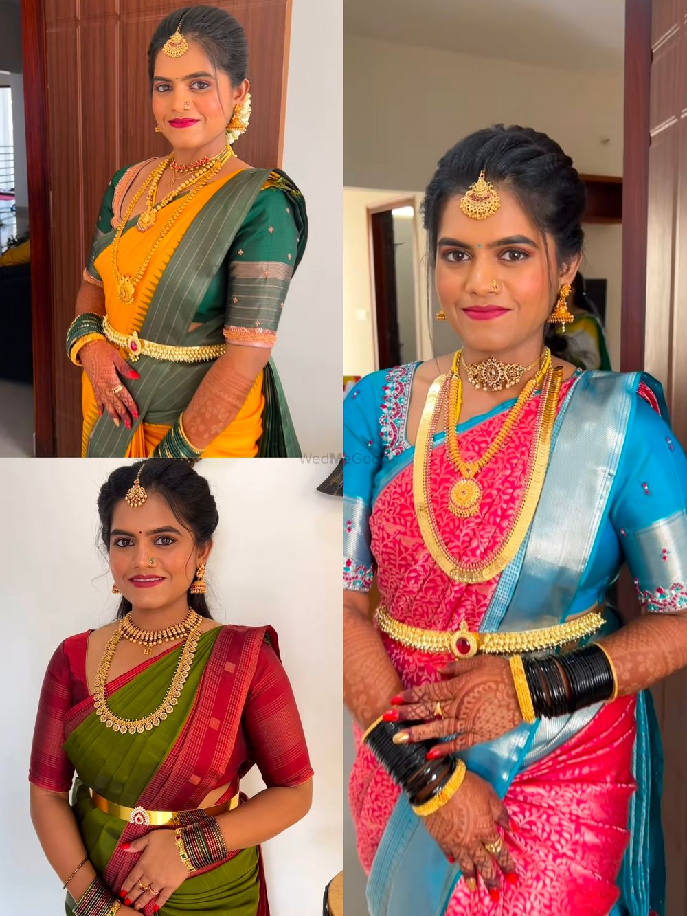 Photo From one bride in different looks - By Makeover by Sahana Shetty