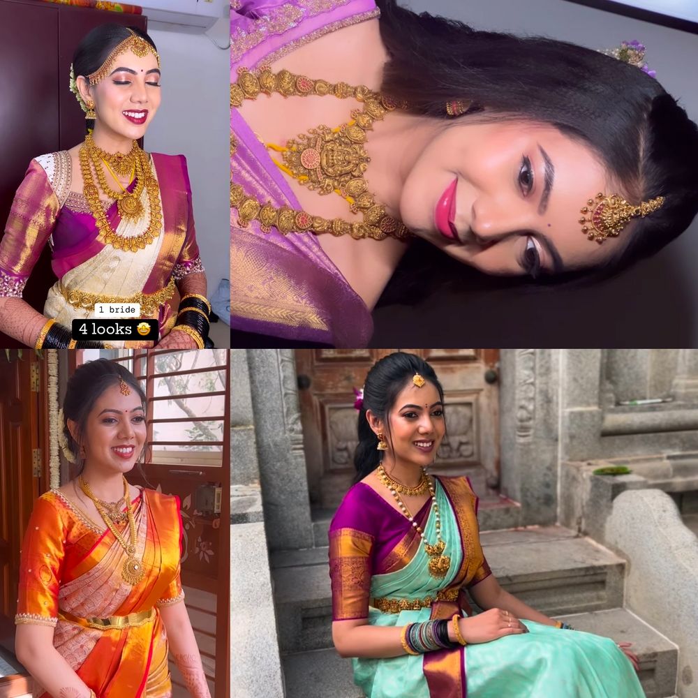 Photo From one bride in different looks - By Makeover by Sahana Shetty