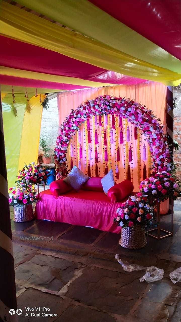 Photo From Haldi and Mehandi Decoration - By Brindavan Events