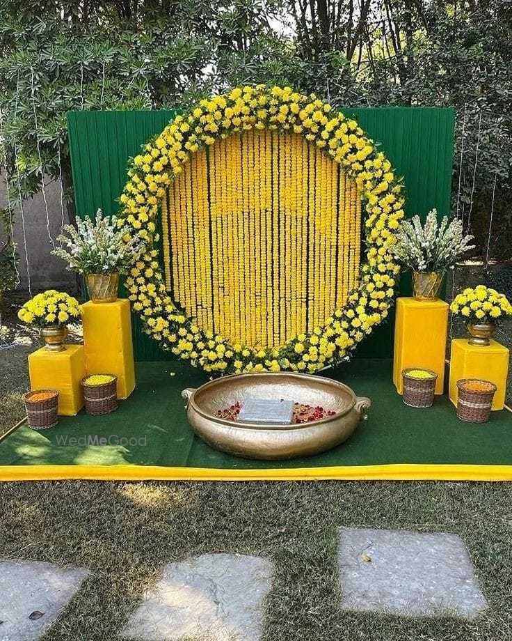 Photo From Haldi and Mehandi Decoration - By Brindavan Events