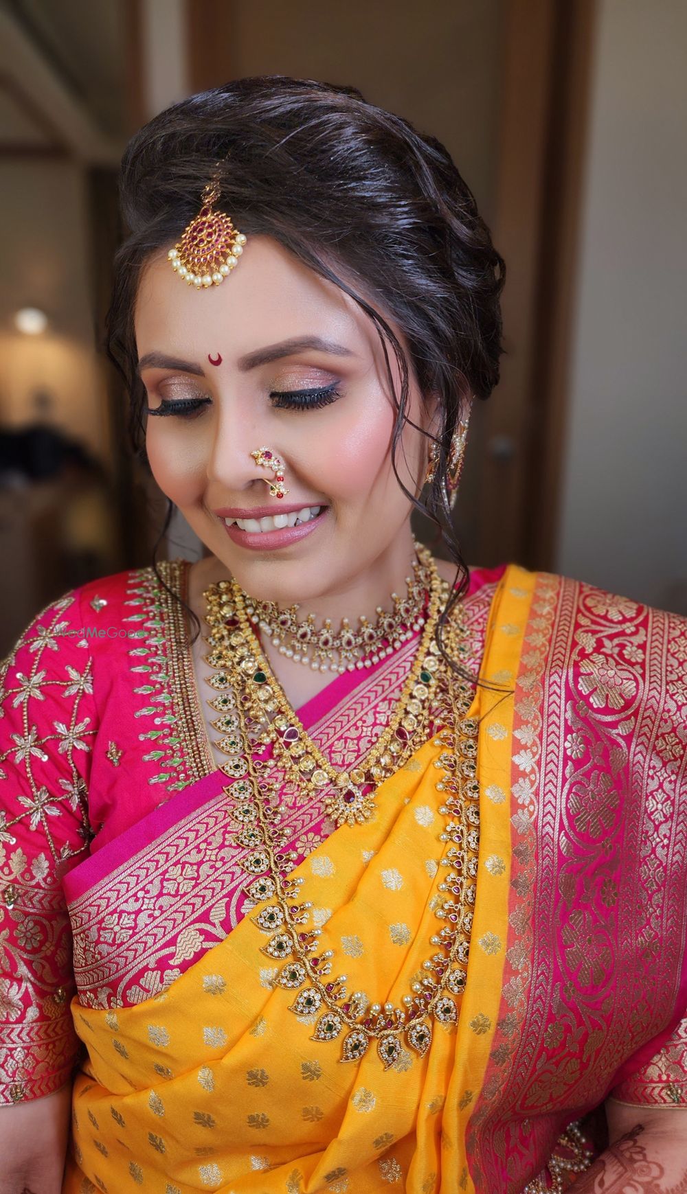 Photo From Bride Kinnari - Engagement Sangeet Wedding Reception - By Wow - Makeup Artist Reena