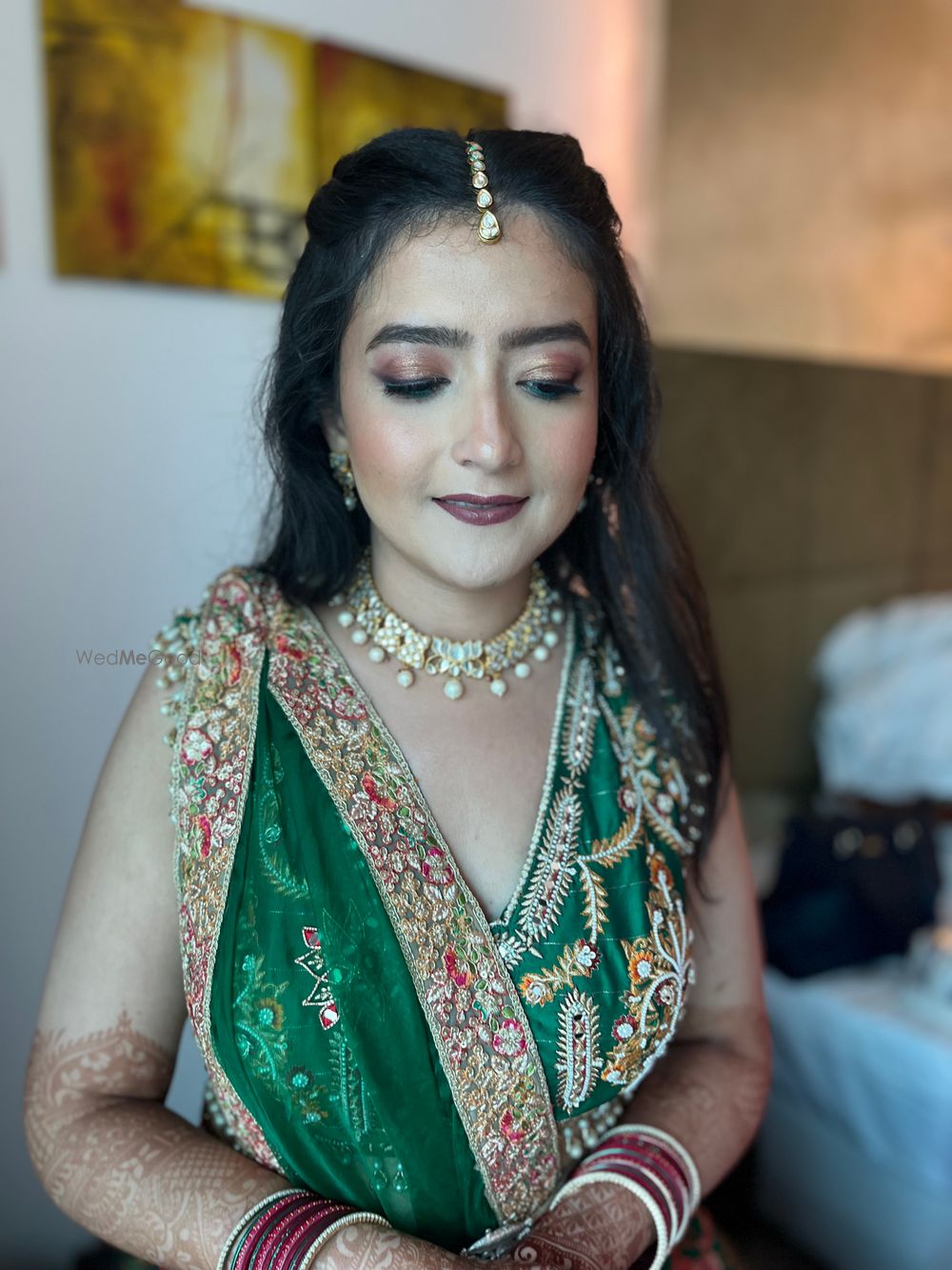 Photo From Bhakti’s Mehendi Lookbook - By Makeup by Pranshi